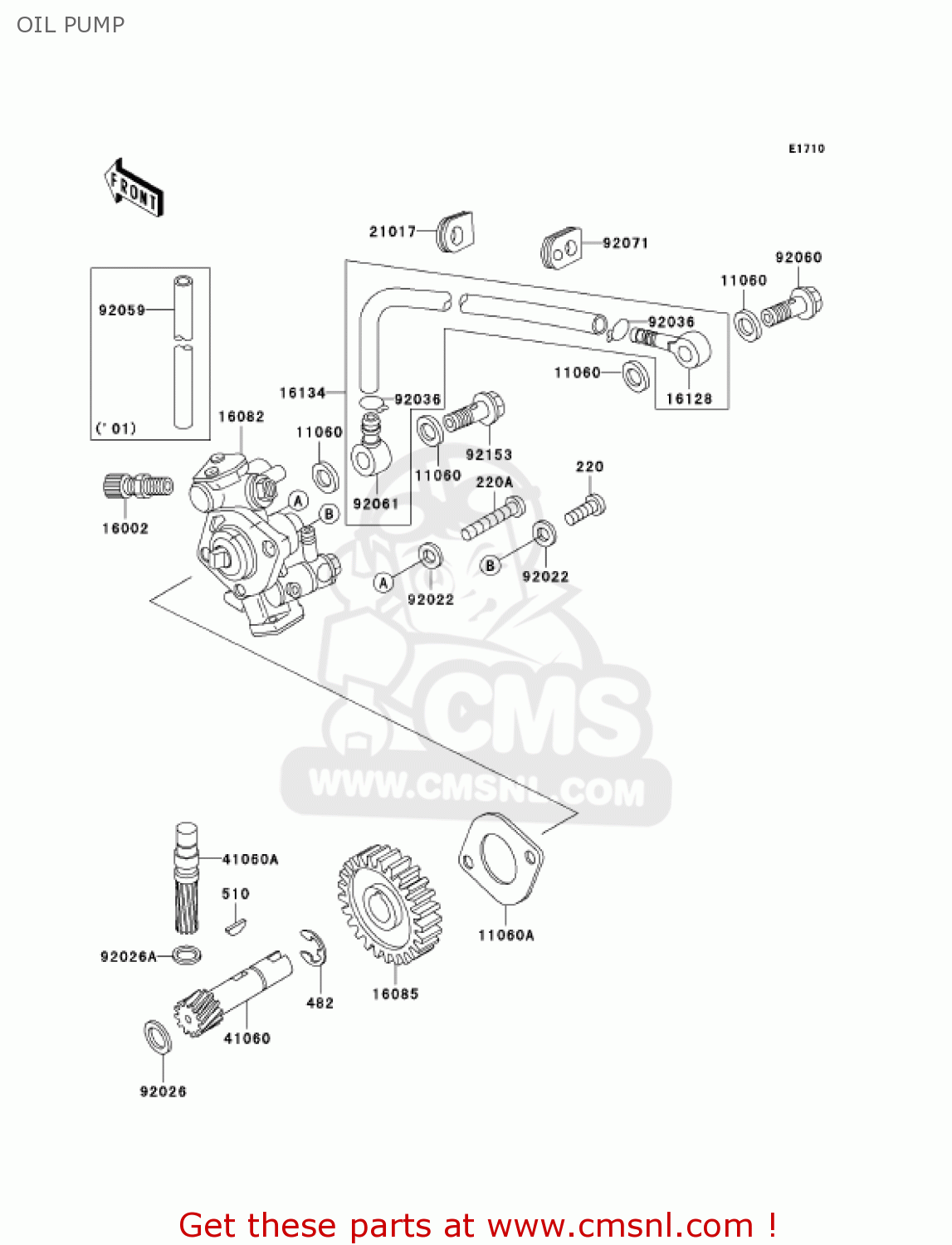 OIL PUMP KH125M8 2003 CANADA