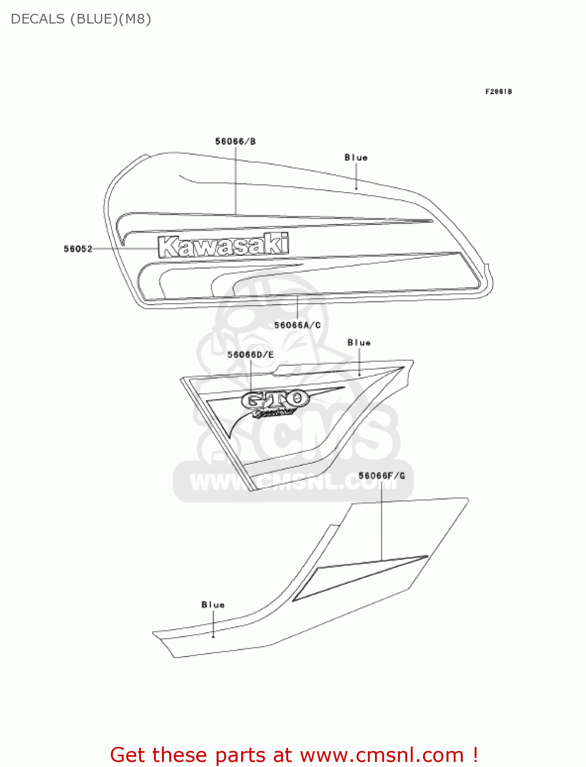 DECALS (BLUE)(M8) KH125M8 2003 CANADA
