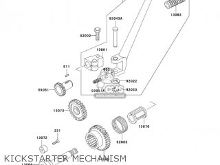 KICKSTARTER MECHANISM - KH125M8 2003 CANADA