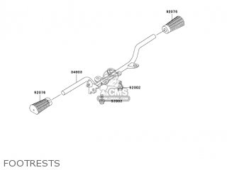 FOOTRESTS - KH125M8 2003 CANADA