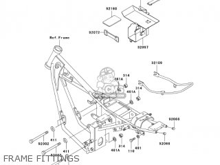 FRAME FITTINGS - KH125M8 2003 CANADA