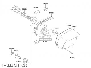 TAILLIGHT(S) - KH125M8 2003 CANADA