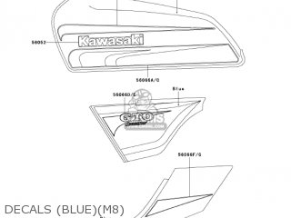 DECALS (BLUE)(M8) - KH125M8 2003 CANADA