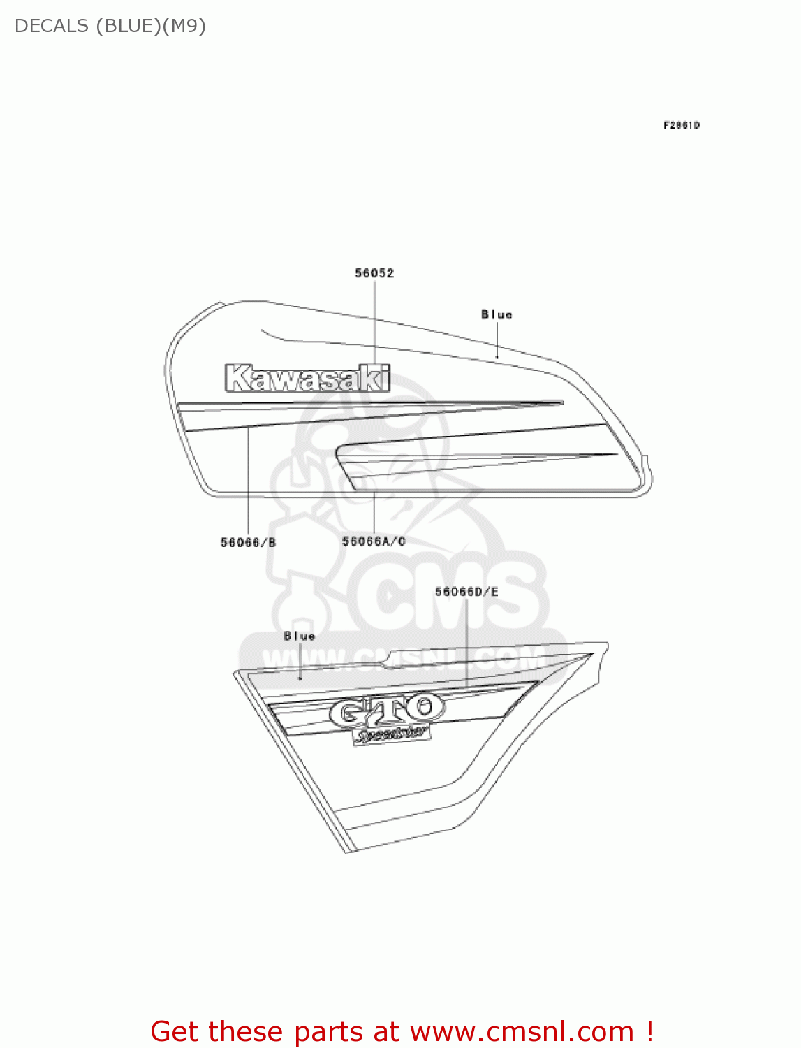 DECALS (BLUE)(M9) KH125M9 2004 CANADA