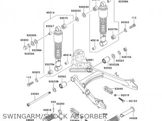 SWINGARM/SHOCK ABSORBER - KH125M9 2004 CANADA