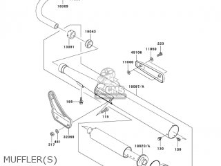 MUFFLER(S) - KH125M9 2004 CANADA