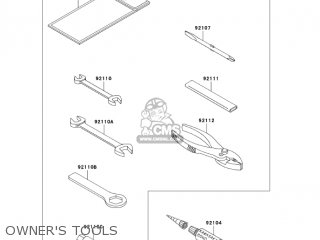 OWNER'S TOOLS - KH125M9 2004 CANADA