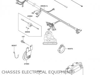 CHASSIS ELECTRICAL EQUIPMENT - KH125M9 2004 CANADA