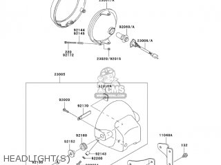 HEADLIGHT(S) - KH125M9 2004 CANADA