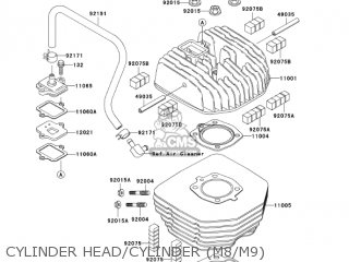 CYLINDER HEAD/CYLINDER (M8/M9) - KH125M9 2004 CANADA