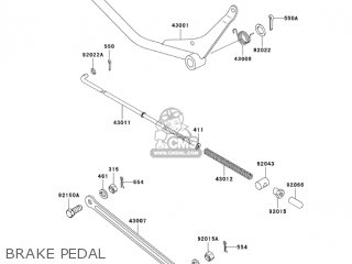 BRAKE PEDAL - KH125M9 2004 CANADA