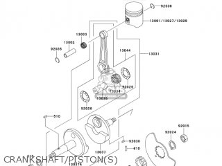 CRANKSHAFT/PISTON(S) - KH125M9 2004 CANADA