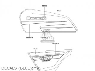 DECALS (BLUE)(M9) - KH125M9 2004 CANADA