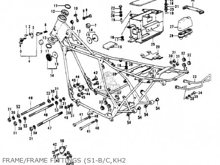 Kawasaki KH250A5 1976 CANADA parts lists and schematics