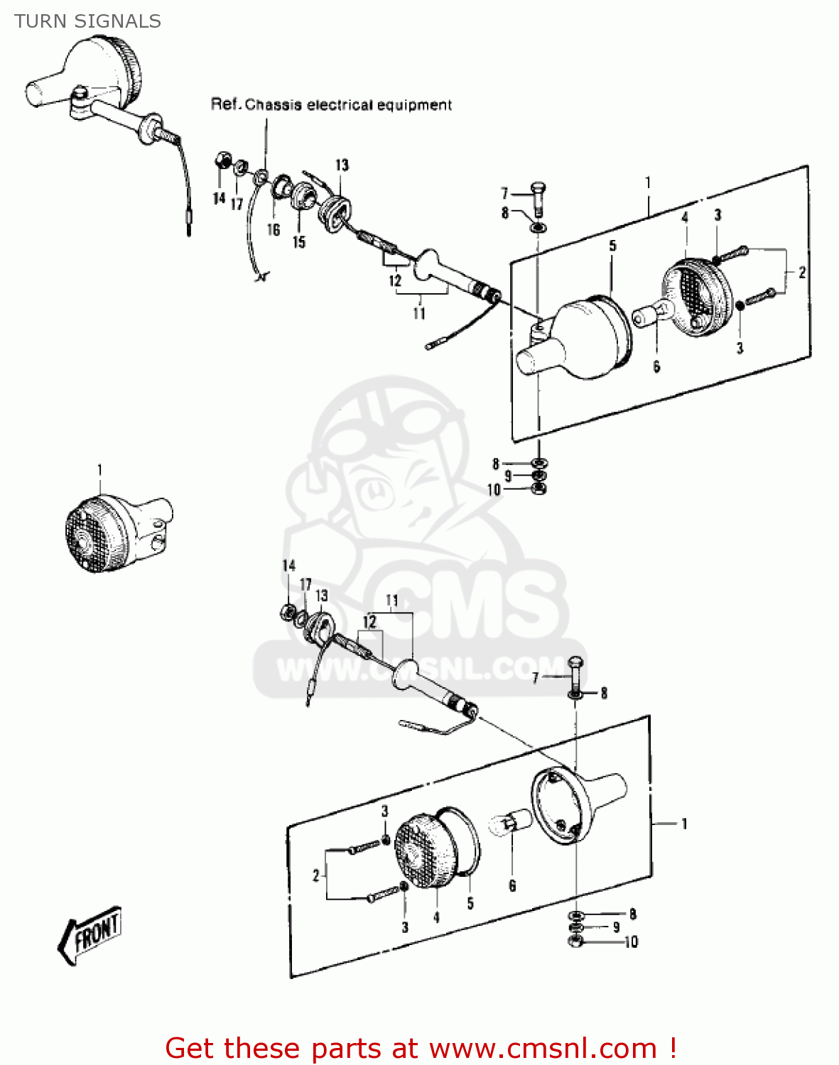 TURN SIGNALS KH250A5 1976 CANADA