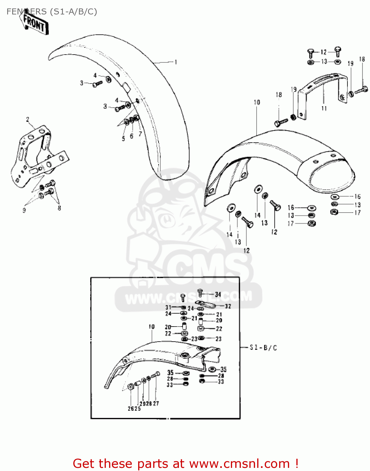 FENDERS (S1-A/B/C) KH250A5 1976 CANADA