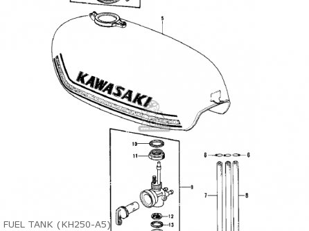 FUEL TANK (KH250-A5) - KH250A5 1976 CANADA