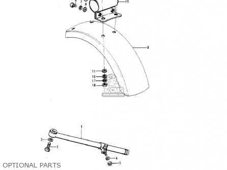 OPTIONAL PARTS - KH400A3 1976 USA CALIFORNIA