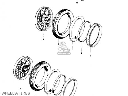 WHEELS/TIRES - KH400A3 1976 USA CALIFORNIA