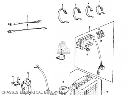 CHASSIS ELECTRICAL EQUIPMENT - KH400A3 1976 USA CALIFORNIA
