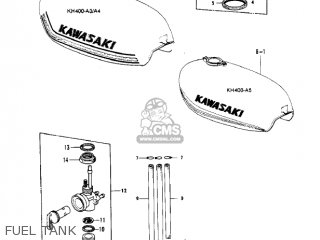FUEL TANK - KH400A4 1977 USA CALIFORNIA