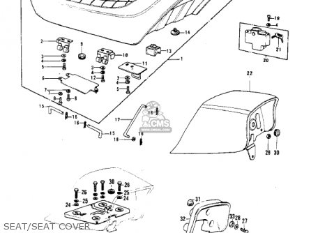 SEAT/SEAT COVER - KH400A4 1977 USA CALIFORNIA