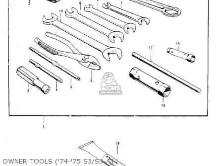 OWNER TOOLS ('74-'75 S3/S3-A) - KH400A4 1977 USA CALIFORNIA