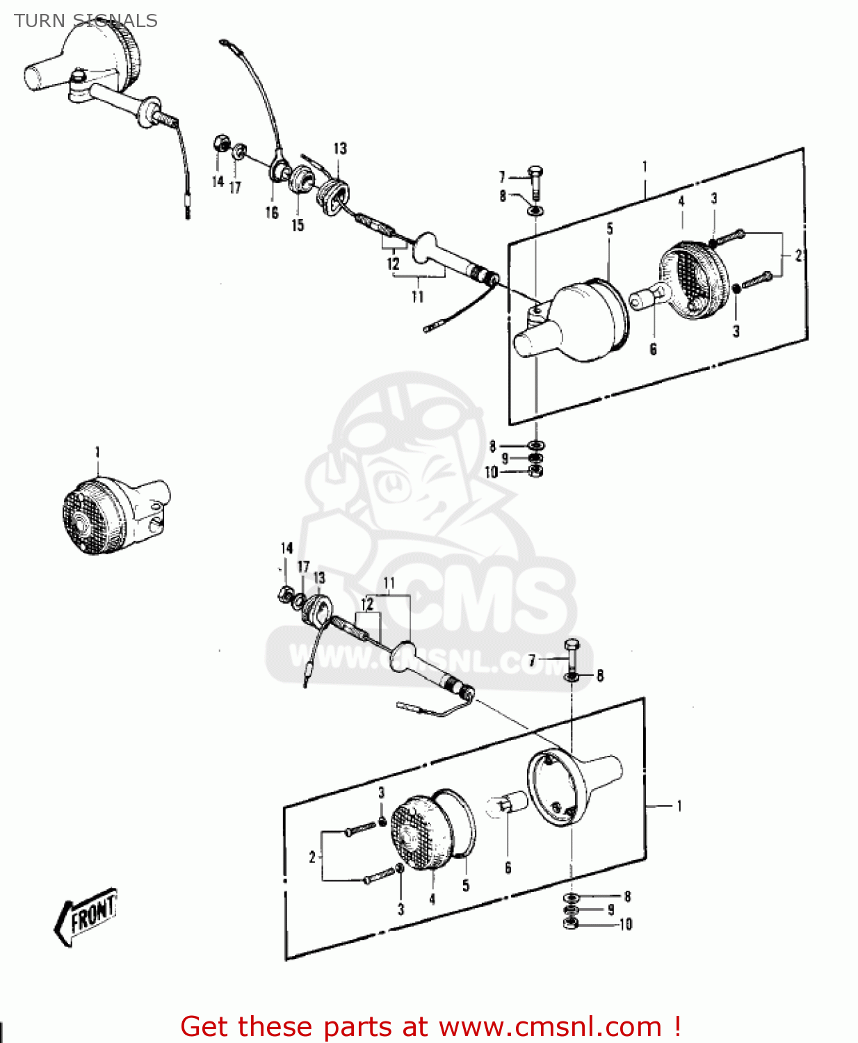 TURN SIGNALS KH400A5 1978 USA CANADA
