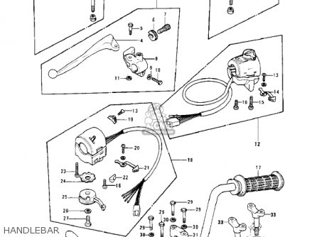 HANDLEBAR - KH400A5 1978 USA CANADA