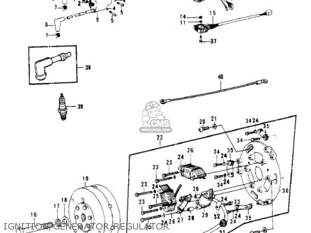 IGNITION/GENERATOR/REGULATOR - KH400A5 1978 USA CANADA