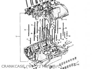 CRANKCASE ('69-'72 H1/A/B/C) - KH500A8 1976 CANADA