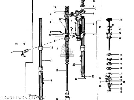 FRONT FORK (H1/A/C) - KH500A8 1976 CANADA
