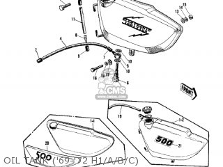 OIL TANK ('69-'72 H1/A/B/C) - KH500A8 1976 CANADA