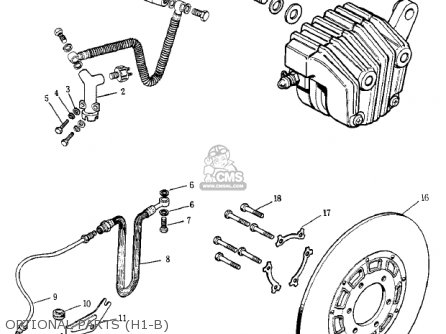 OPTIONAL PARTS (H1-B) - KH500A8 1976 CANADA