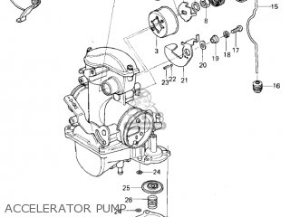 ACCELERATOR PUMP - KL250A1A KLR250 1978 CANADA