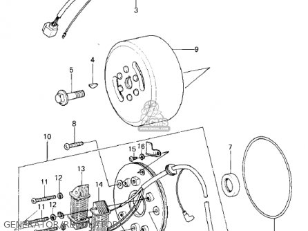 GENERATOR/REGULATOR - KL250A2 KLR250 1979 CANADA