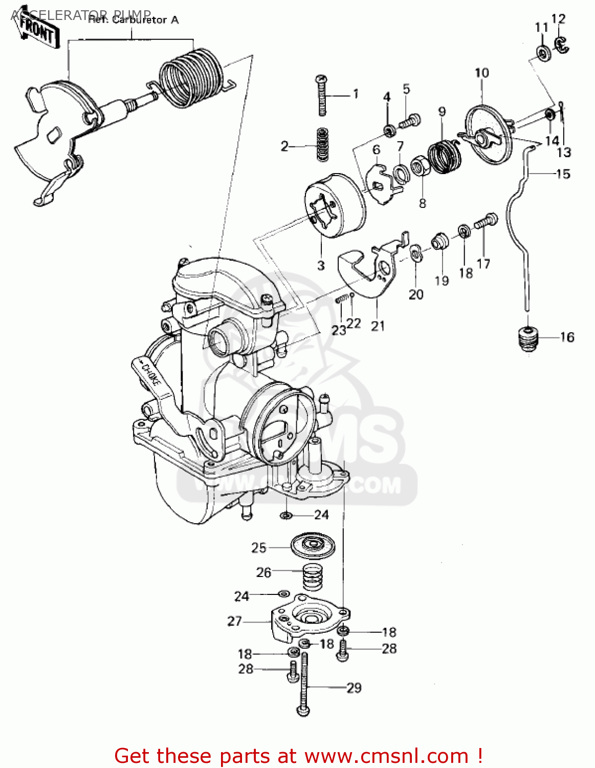 ACCELERATOR PUMP KL250A3 KLR250 1980 CANADA