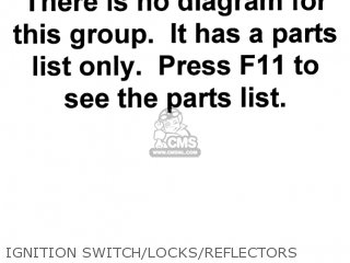 IGNITION SWITCH/LOCKS/REFLECTORS - KL250A4 KLR250 1981 CANADA