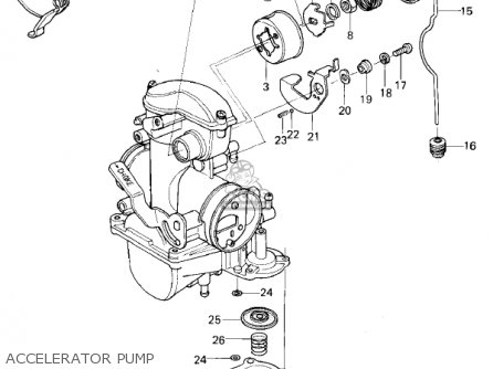 ACCELERATOR PUMP - KL250A4 KLR250 1981 CANADA