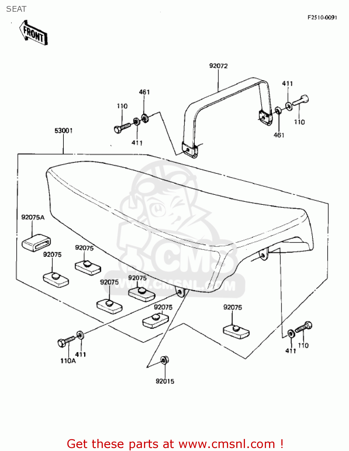 SEAT KL250A5 KLR250 1982 USA CANADA