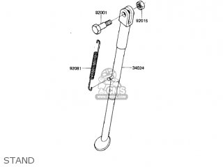STAND - KL250A5 KLR250 1982 USA CANADA