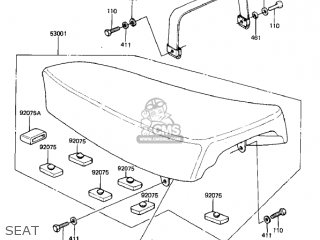 SEAT - KL250A5 KLR250 1982 USA CANADA