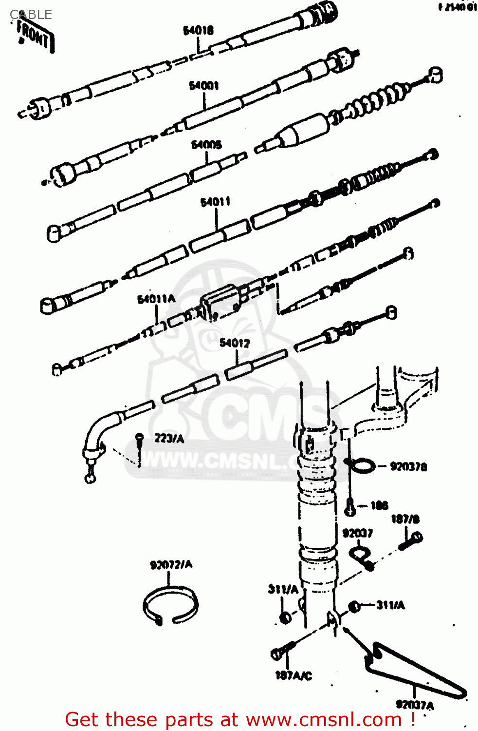 CABLE KL250C1 1983 EUROPE UK IT NR