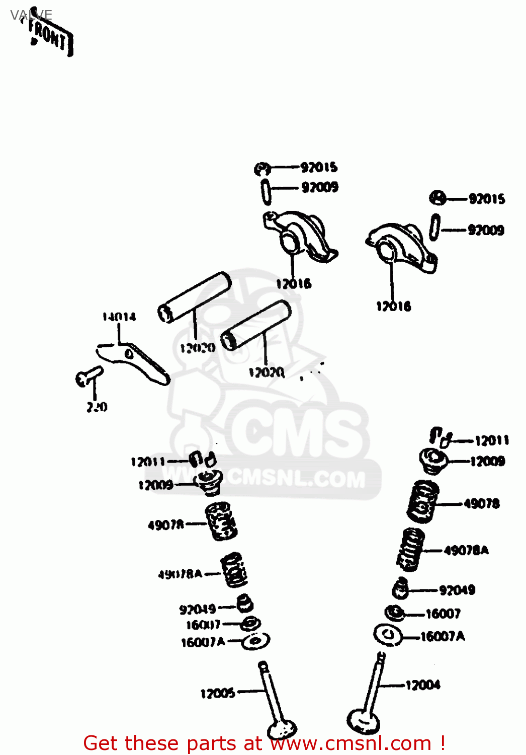 VALVE KL250C1 1983 EUROPE UK IT NR
