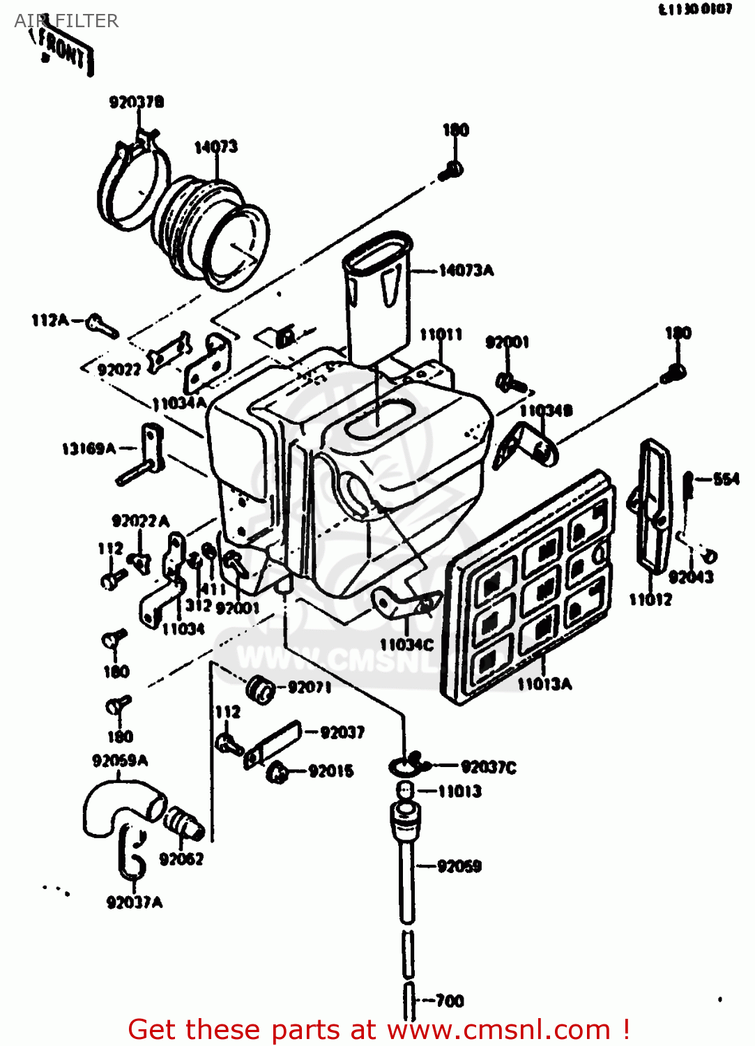 AIR FILTER KL250C1 1983 EUROPE UK IT NR