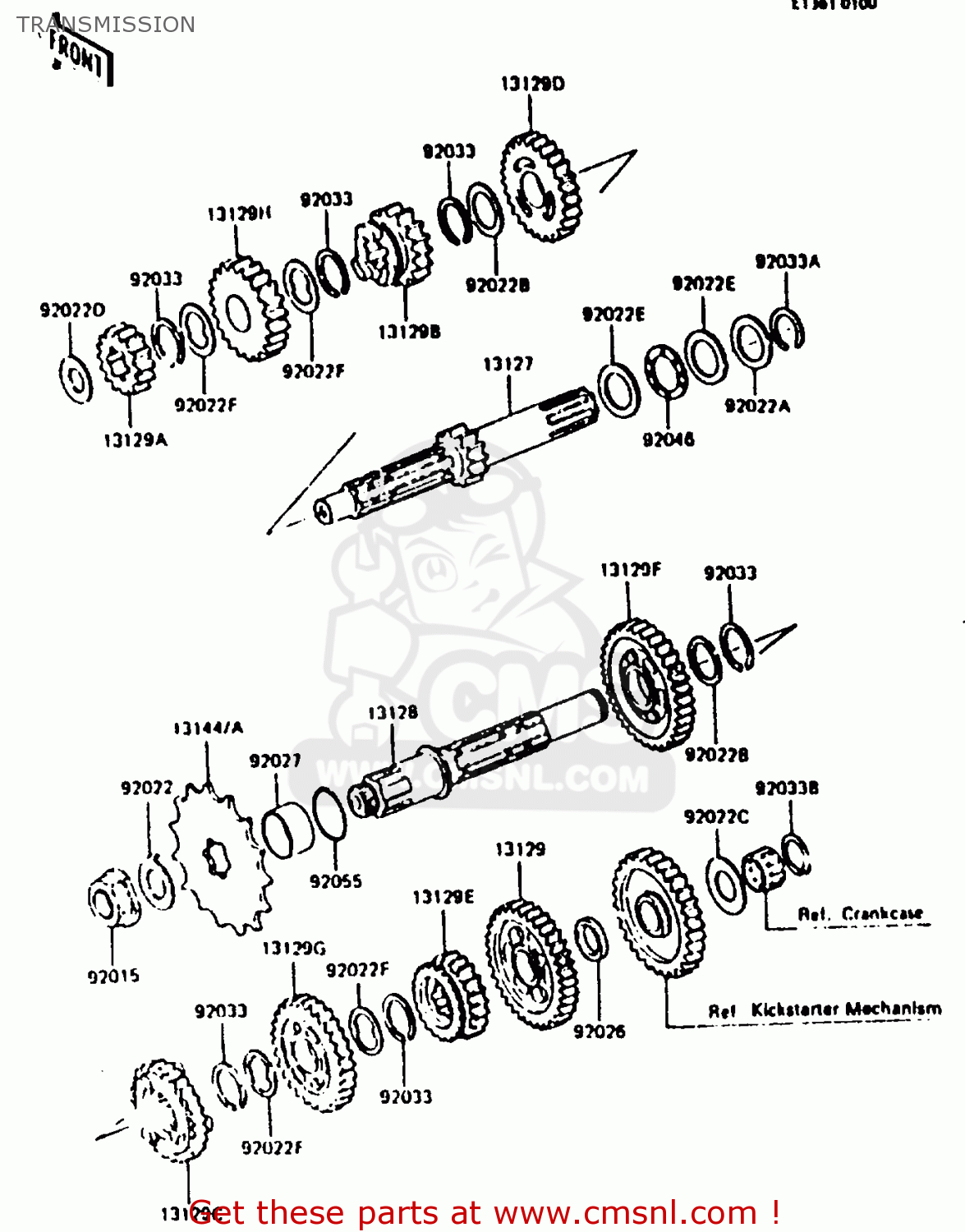 TRANSMISSION KL250C1 1983 EUROPE UK IT NR
