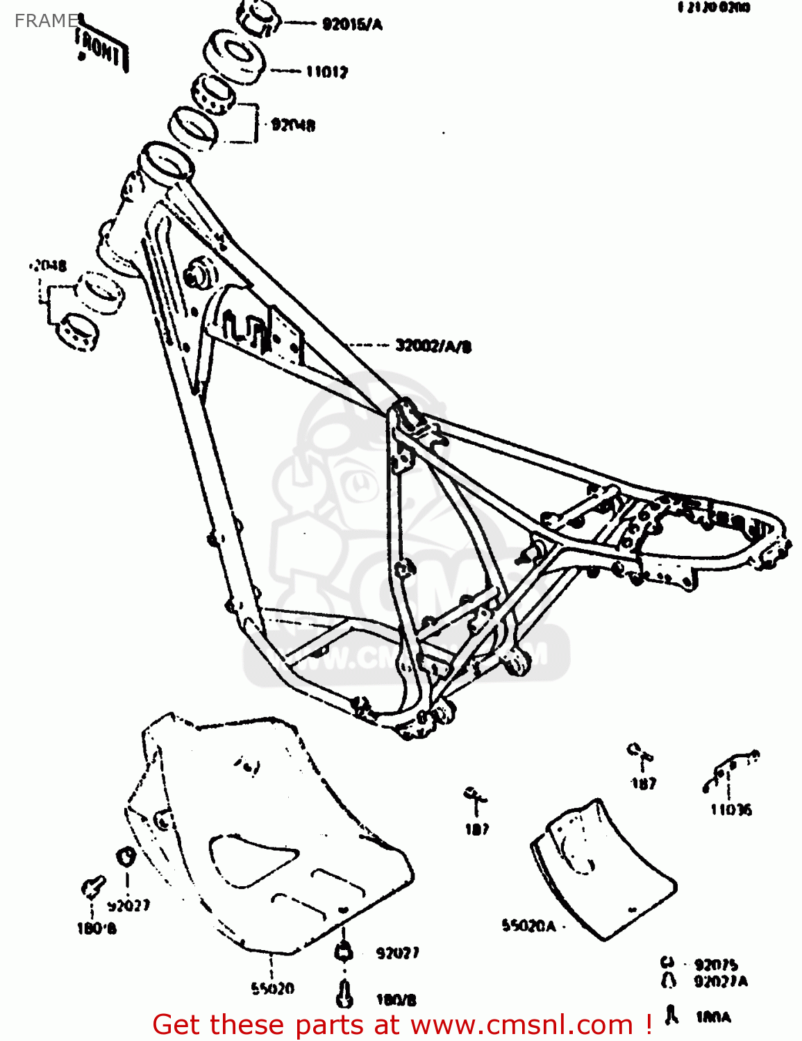 FRAME KL250C1 1983 EUROPE UK IT NR