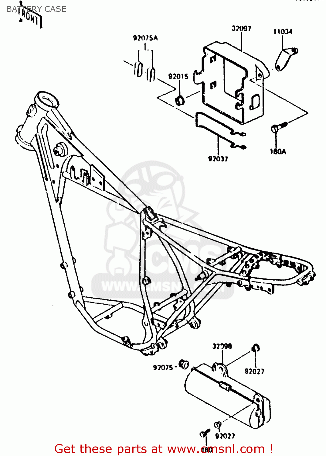 BATTERY CASE KL250C1 1983 EUROPE UK IT NR