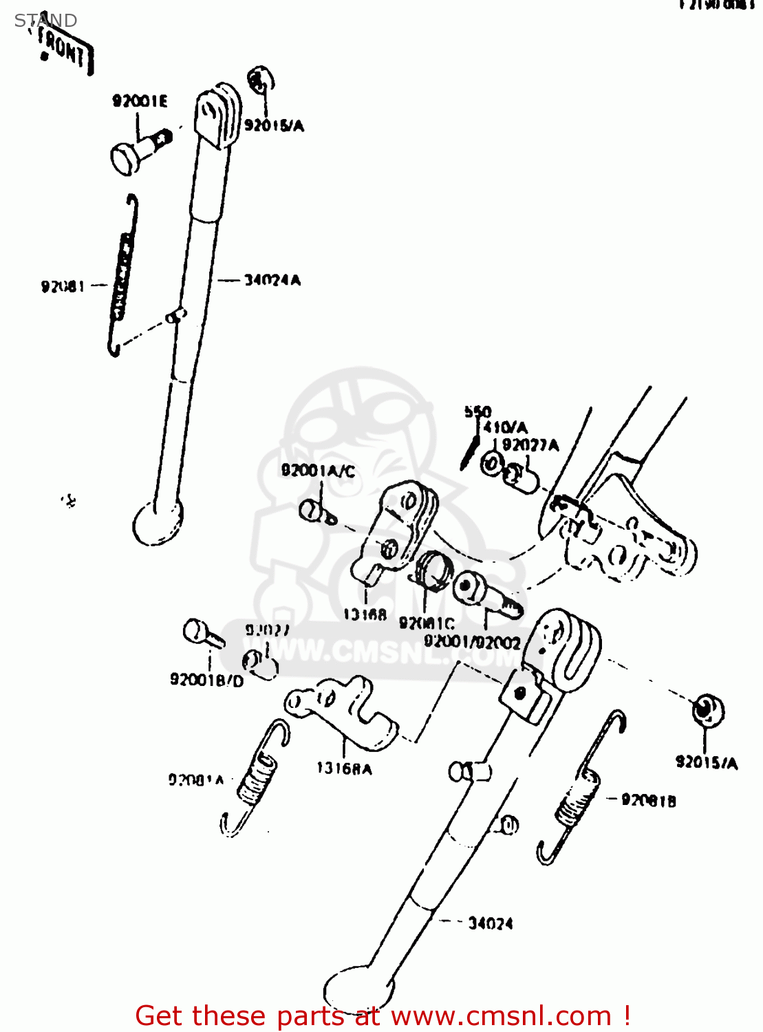 STAND KL250C1 1983 EUROPE UK IT NR