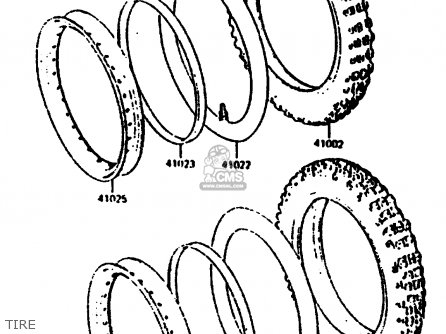 TIRE - KL250C1 1983 EUROPE UK IT NR